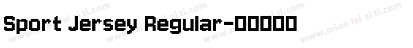 Sport Jersey Regular字体转换